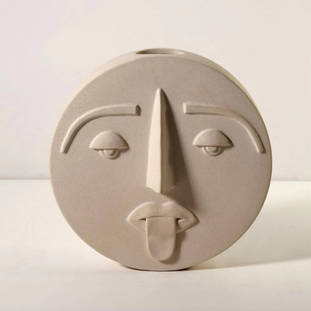 Ceramic emoji face - large