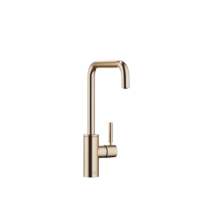 META SQUARE Single-lever mixer - Brushed Champagne (22kt Gold)