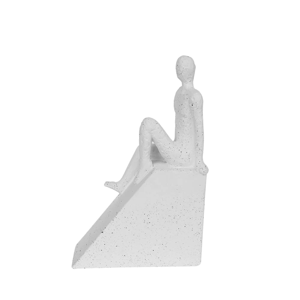 White ceramic figurative sculpture