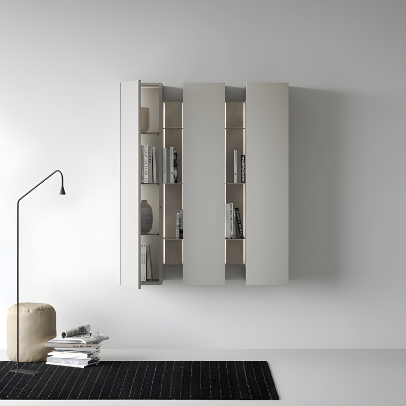 Wall units with bookcase