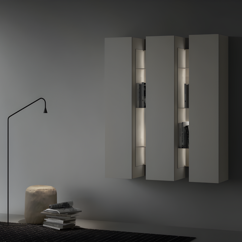 Wall units with bookcase