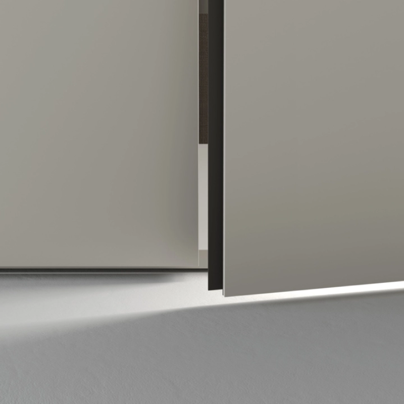 Closet with six swing opening doors