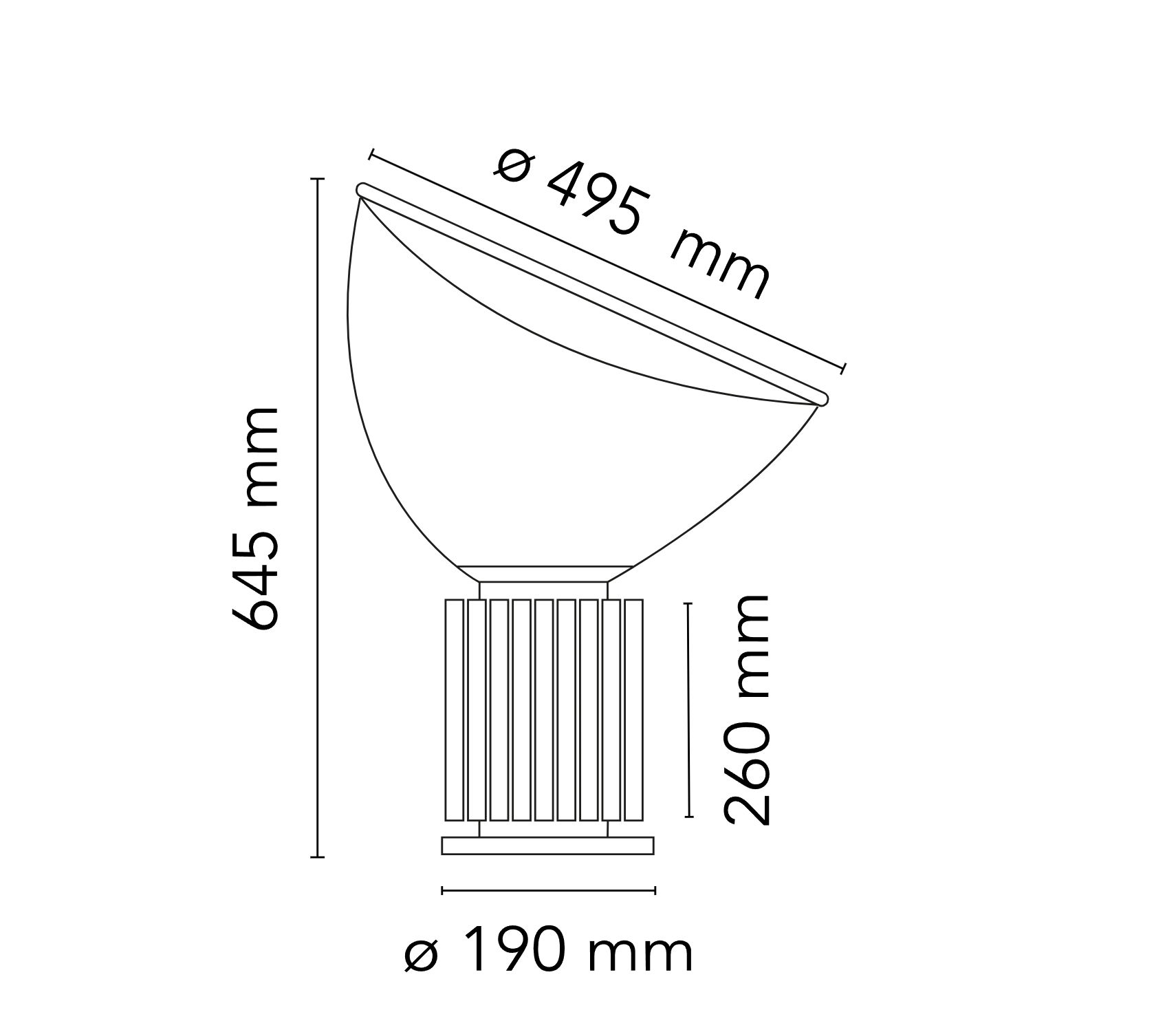 Table Lamp Taccia (PMMA)