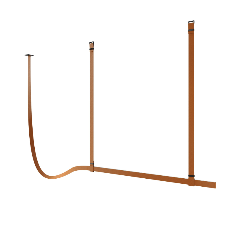 Suspension Belt Fabric Copper Brown Casambi 2000mm