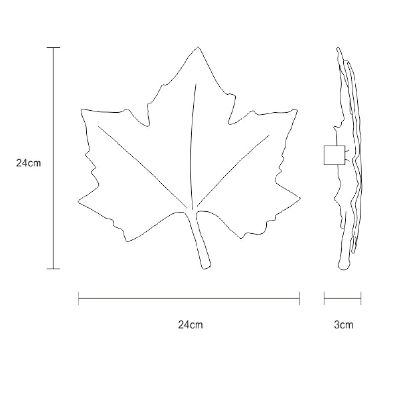 Sconce Folio Leaf Large