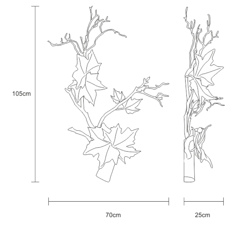 Sconce Folio Twig Left