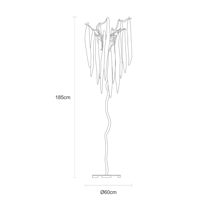Floor lamp Waterfall Horsetail