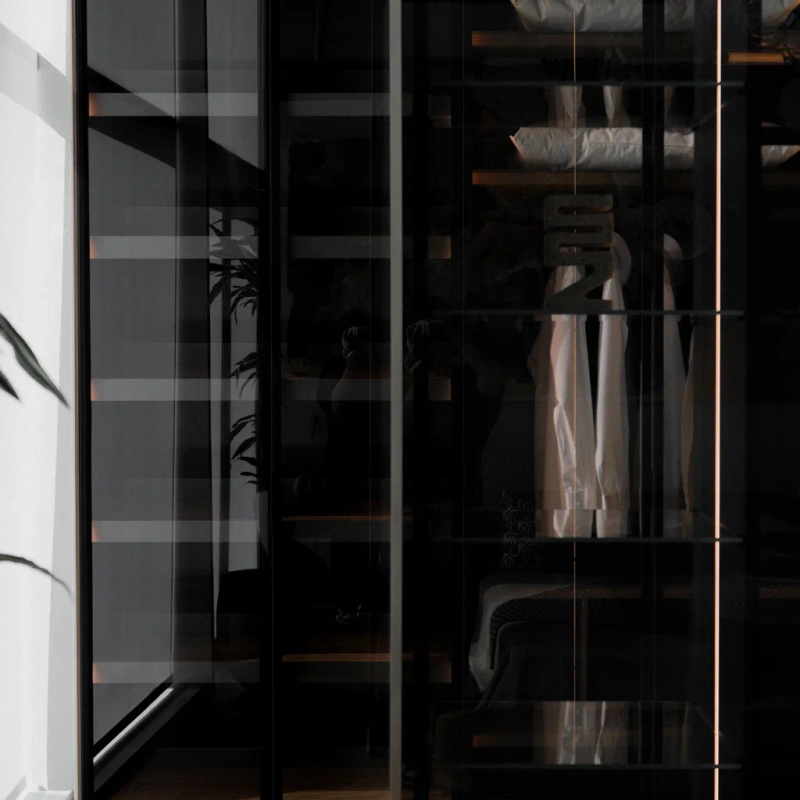 Glass Camerino Wardrobe