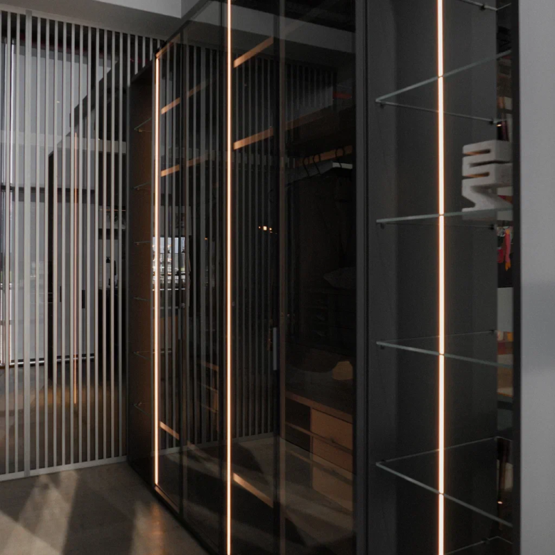 Glass Camerino Wardrobe