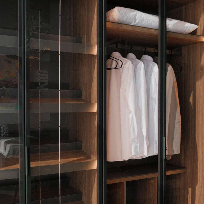 Glass Camerino Wardrobe