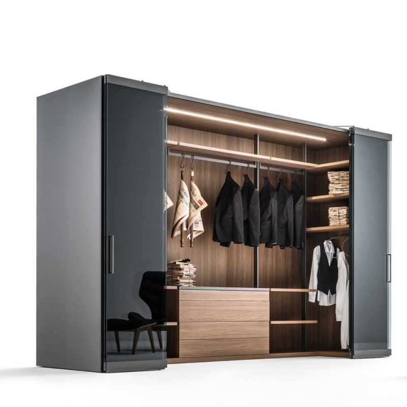 Glass Camerino Wardrobe