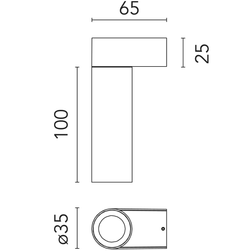 C1 Mono Spot Wall Small