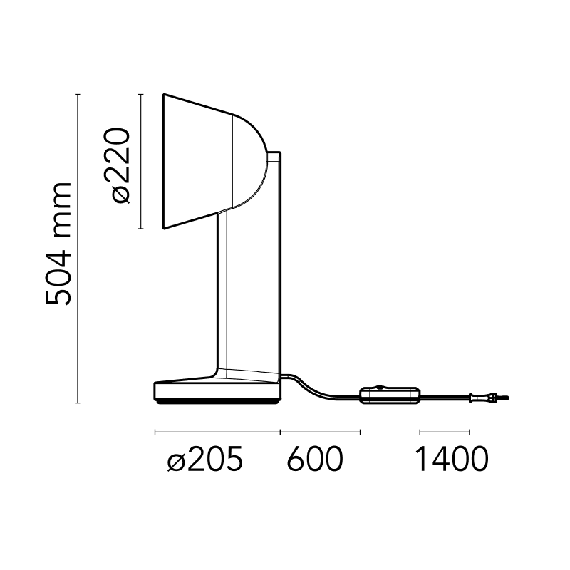 Table Lamp Ceramique Side