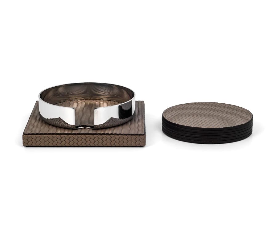 COASTERS Coaster holder, wood base