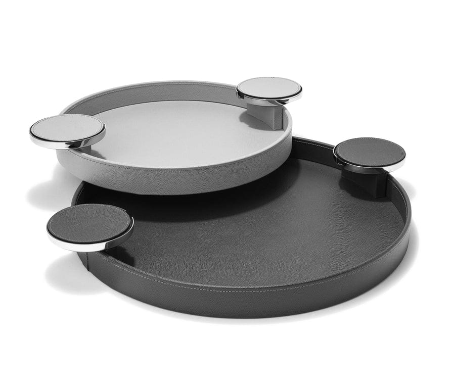 DIONISO Big round tray, 8 coasters included ø 45 cm