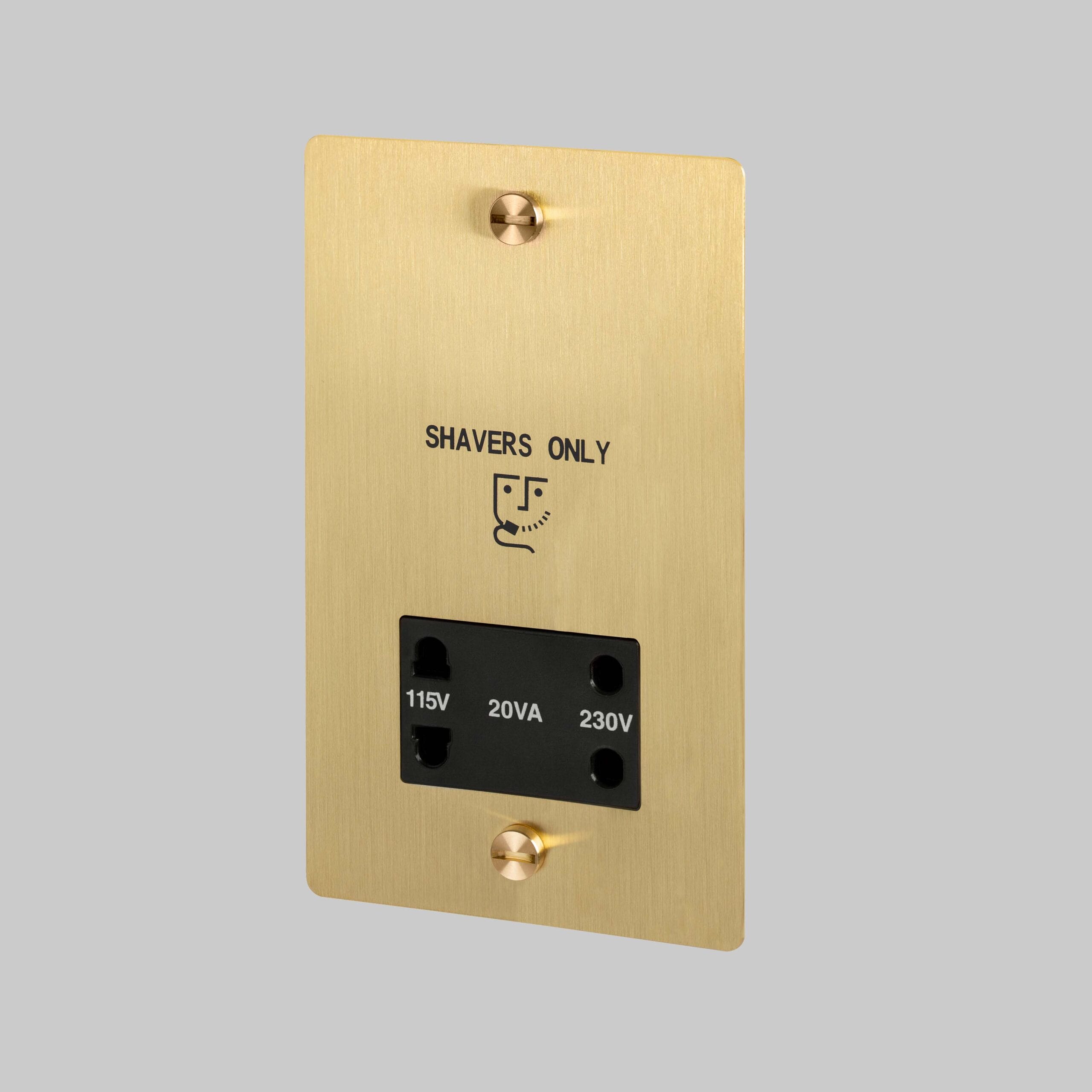 Shaver Socket / Brass
