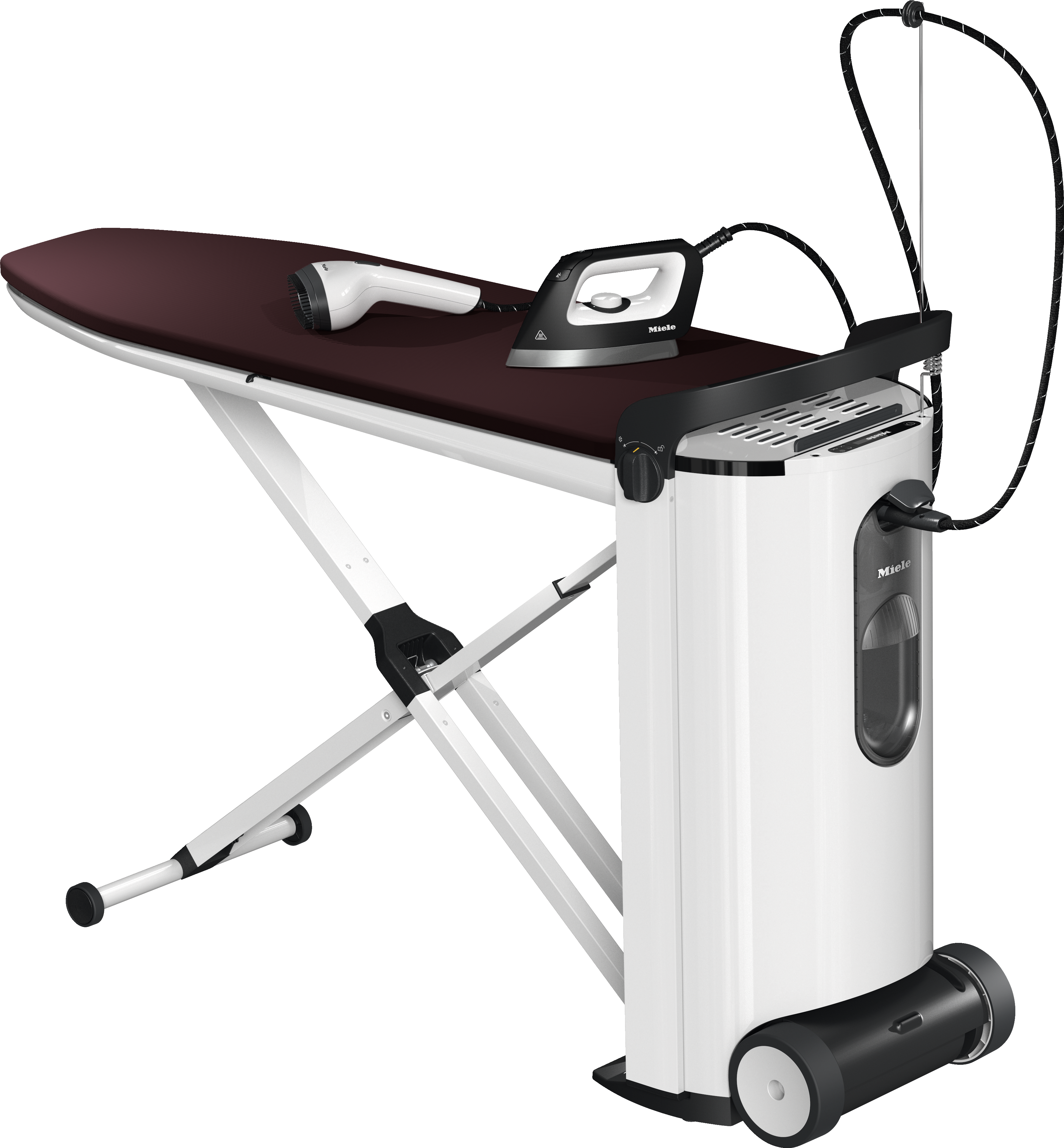 B 4847 FashionMasterSteam ironing system with display and steamer for perfect ironing results and convenience.