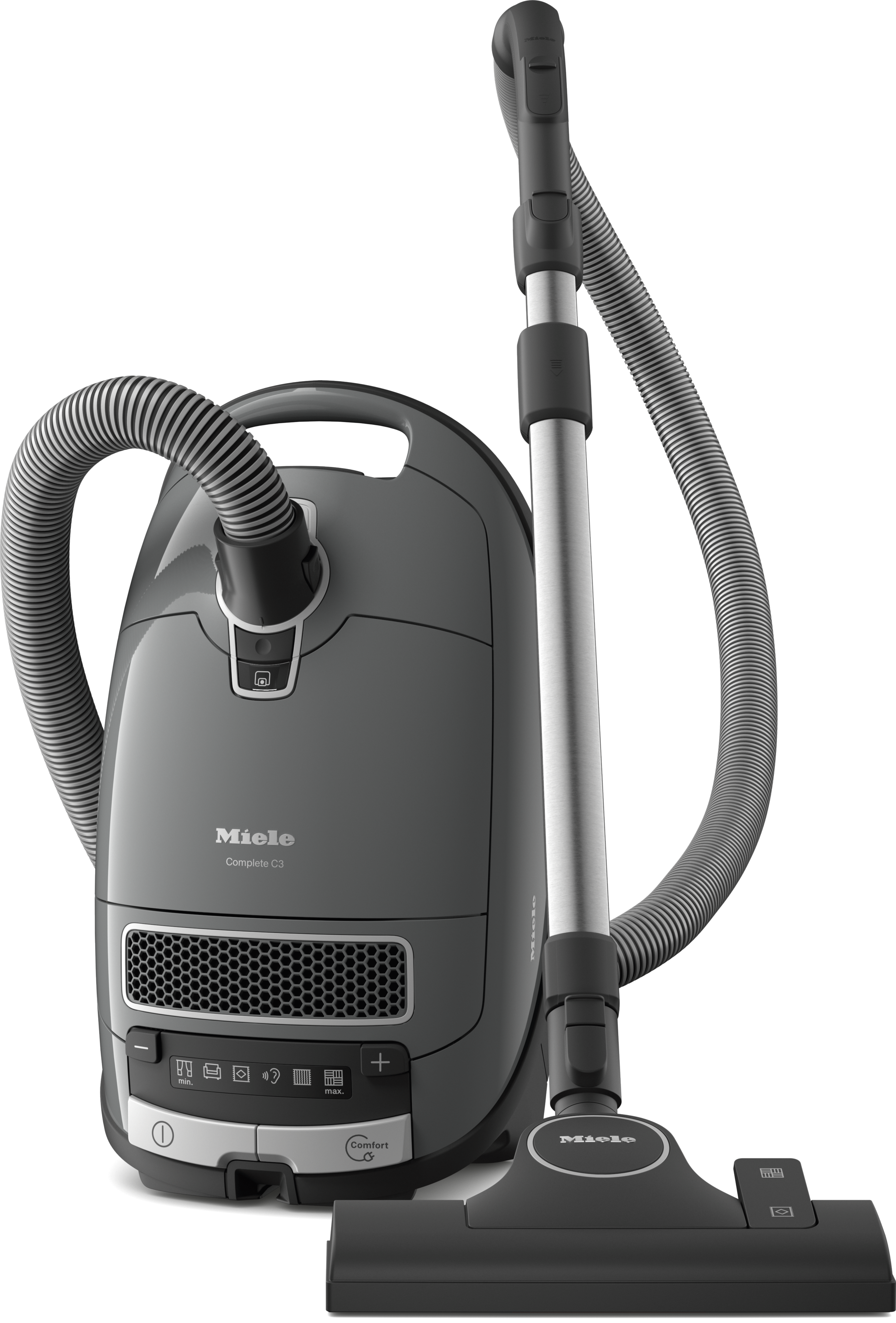 Complete C3Cylinder vacuum cleaner With maximum suction power and foot controls for thorough, convenient vacuuming.