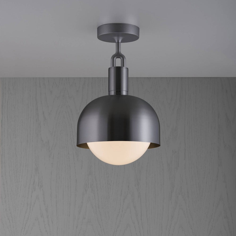 Forked Ceiling / Shade / Globe / Opal / Medium