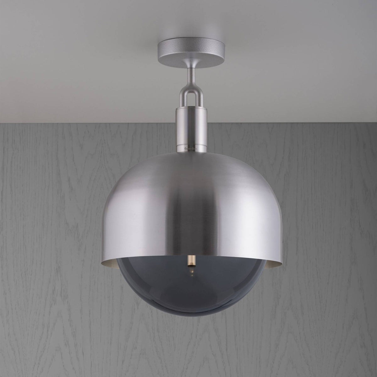 Forked Ceiling / Shade / Globe / Smoked / Large
