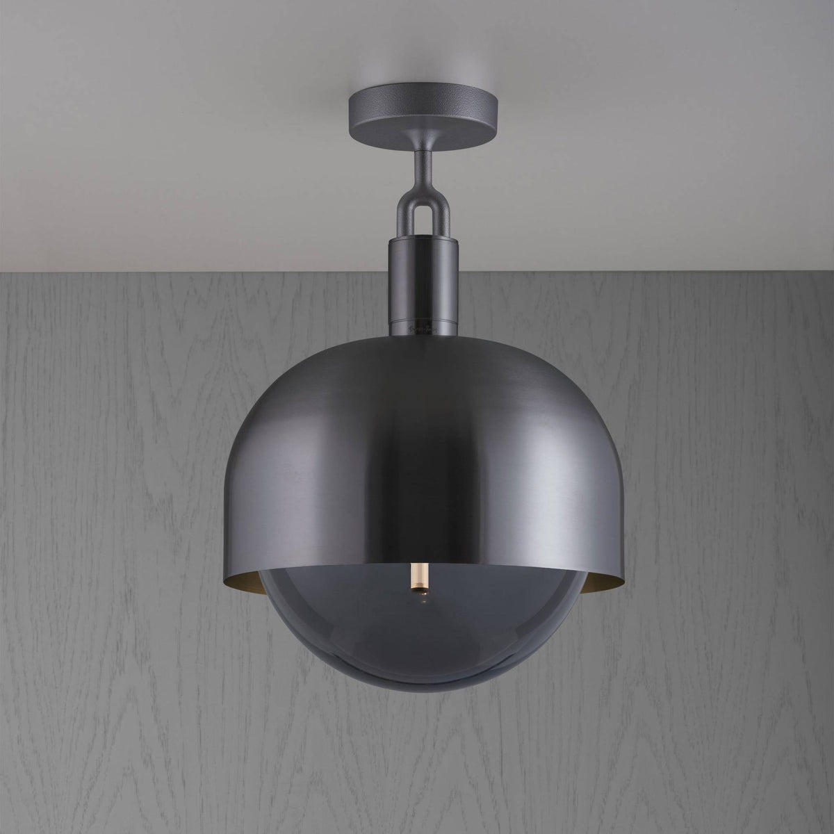 Forked Ceiling / Shade / Globe / Smoked / Large