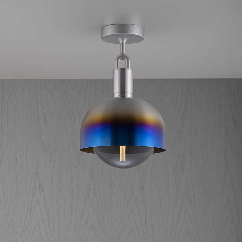 Forked Ceiling / Shade / Globe / Smoked / Medium