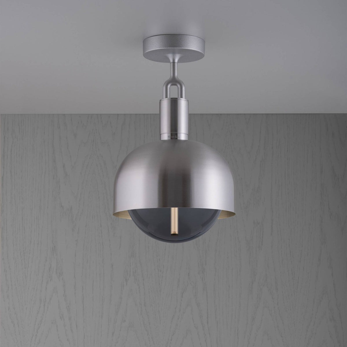 Forked Ceiling / Shade / Globe / Smoked / Medium