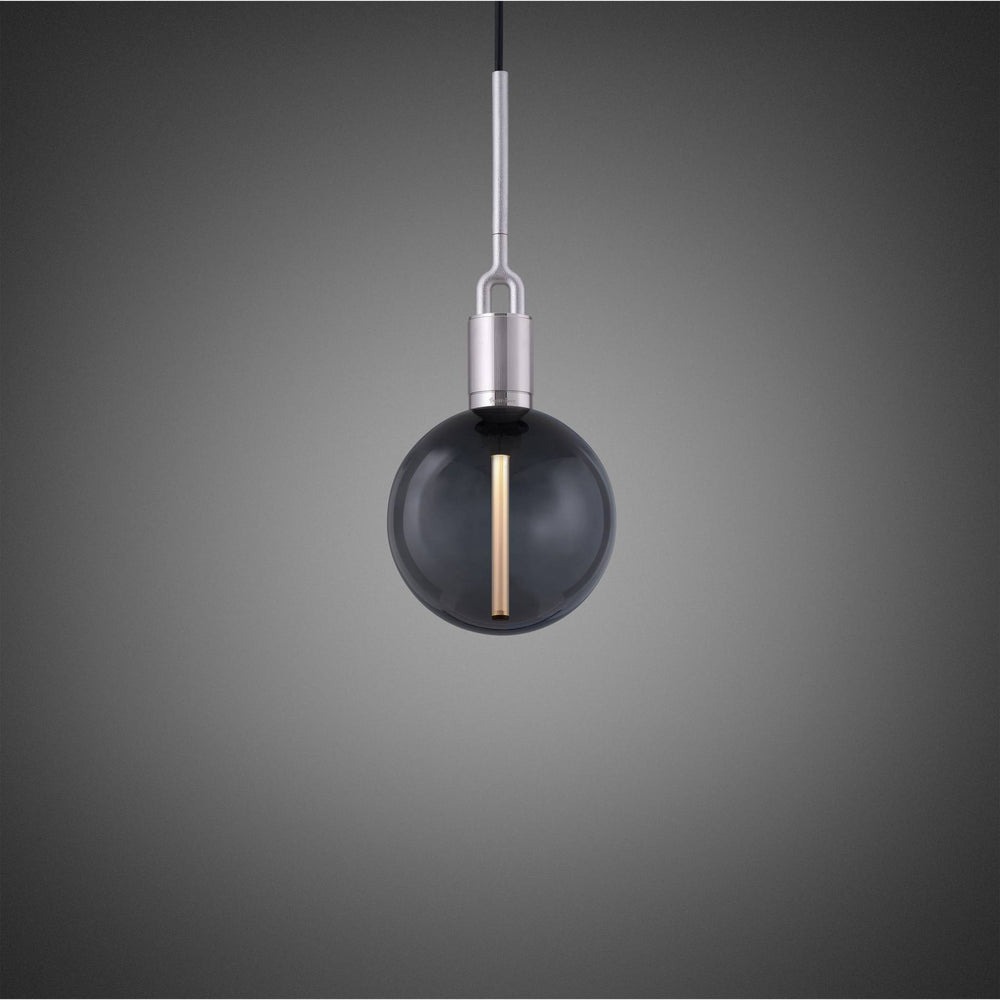Forked Pendant / Globe / Smoked / Medium