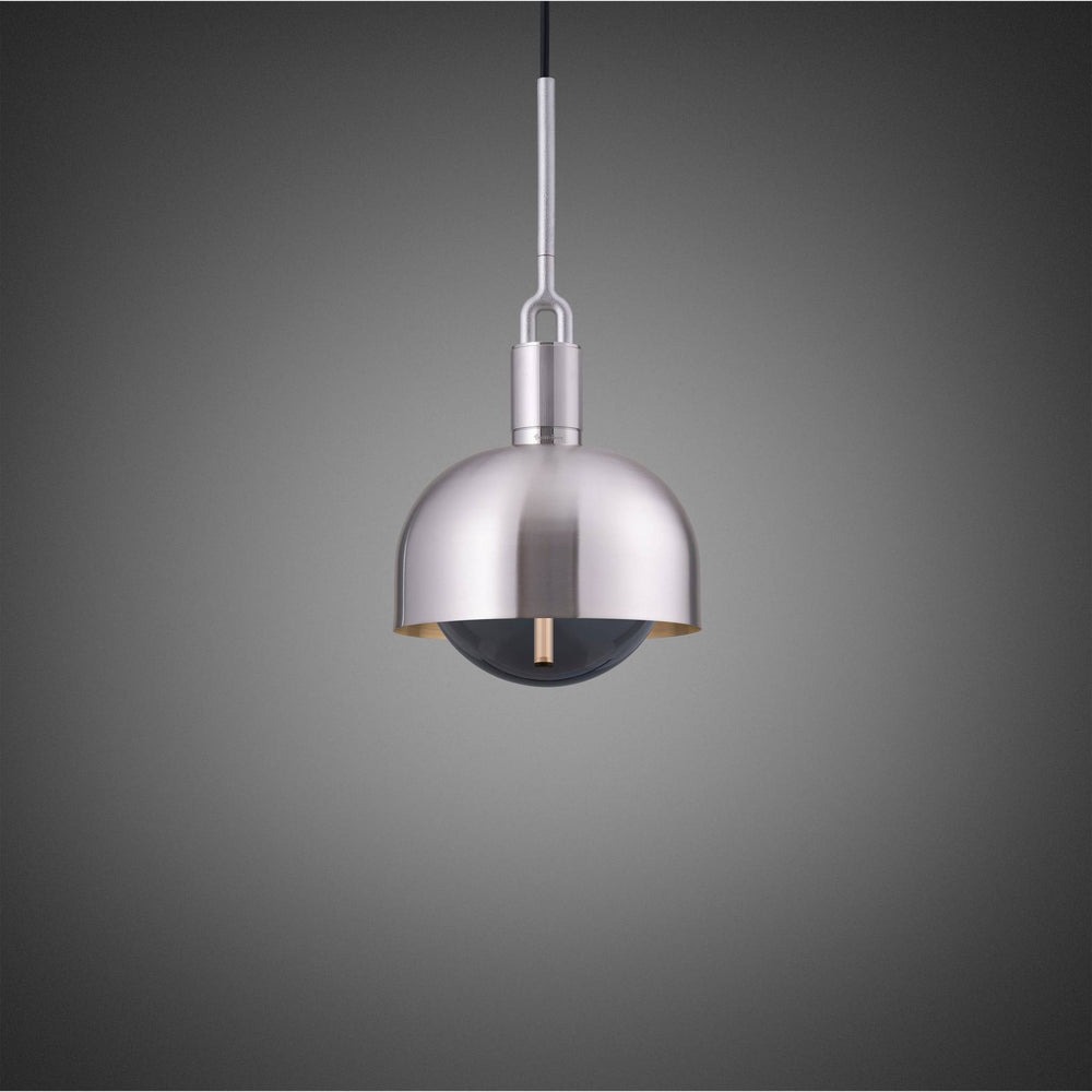 Forked Pendant / Shade / Globe / Smoked / Medium