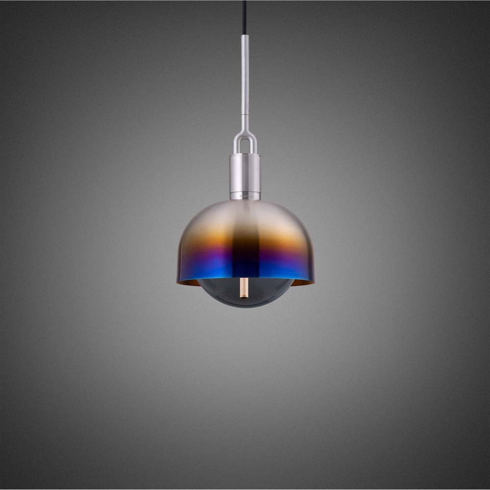 Forked Pendant / Shade / Globe / Smoked / Medium