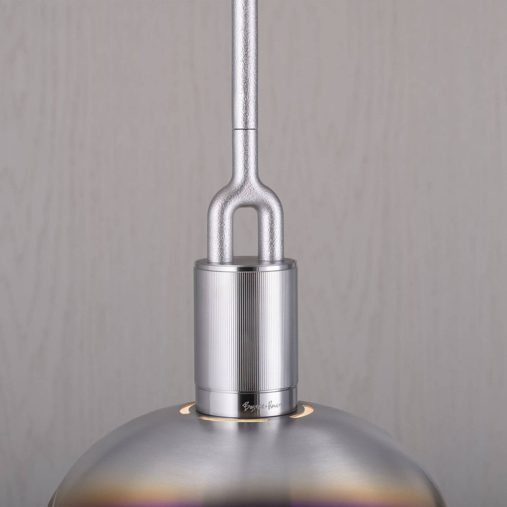 Forked Pendant / Shade / Globe / Smoked / Medium