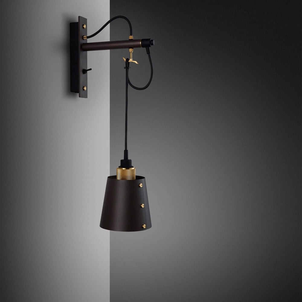 Hooked Wall / Small / Graphite / Brass