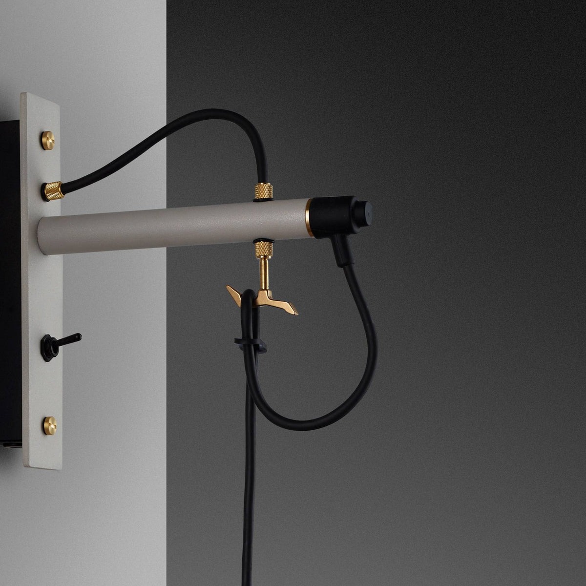 Hooked Wall / Small / Stone / Brass