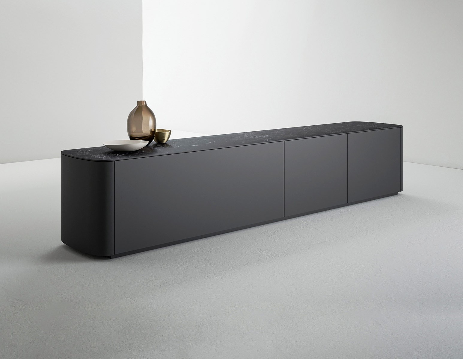Double-sided Rounded Sideboard