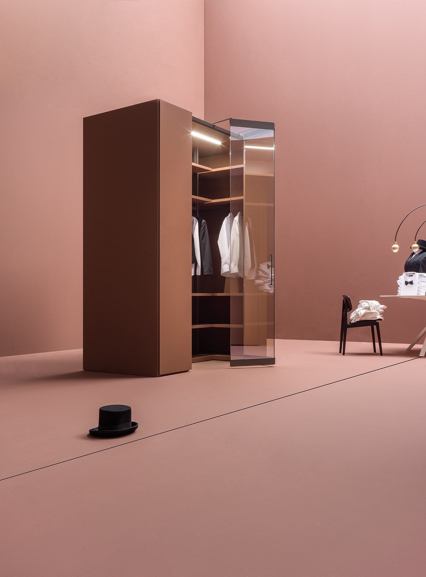 Glass Camerino Wardrobe