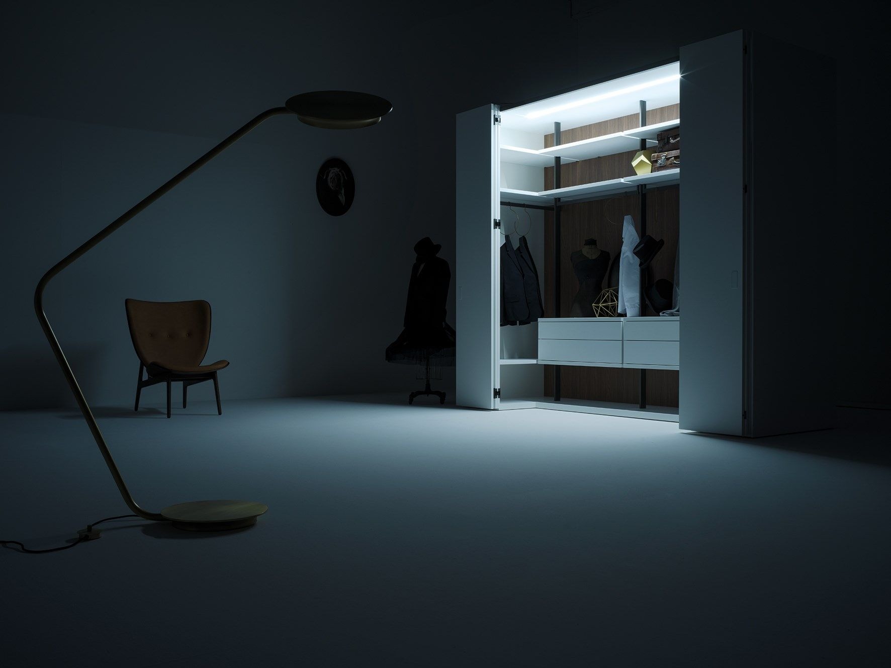 Glass Camerino Wardrobe