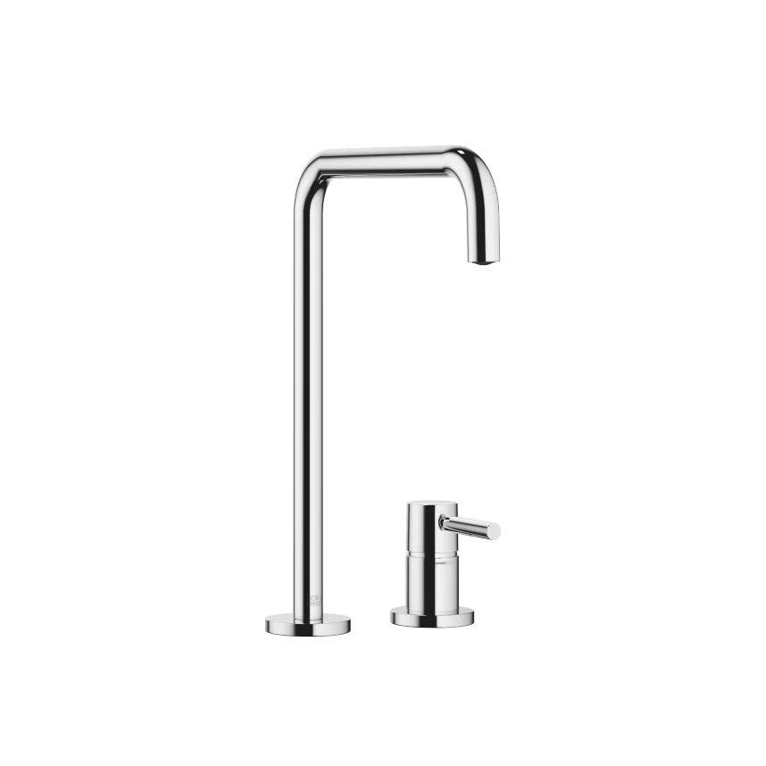 META SQUARE Two-hole mixer with individual rosettes