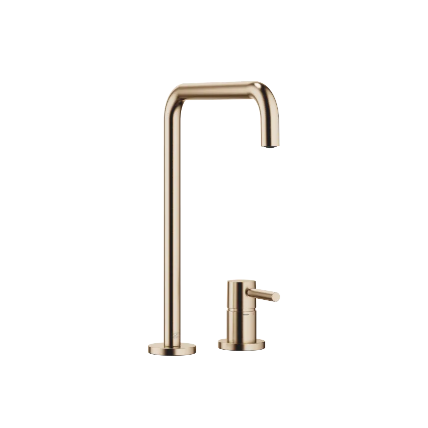 META SQUARE Two-hole mixer with individual rosettes