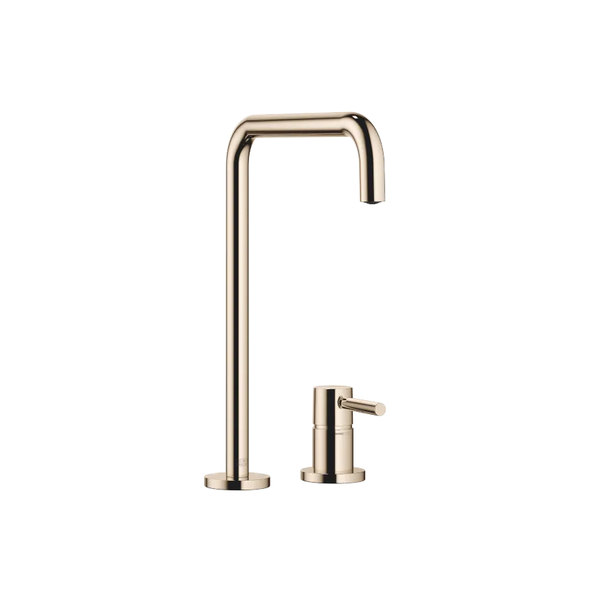 META SQUARE Two-hole mixer with individual rosettes