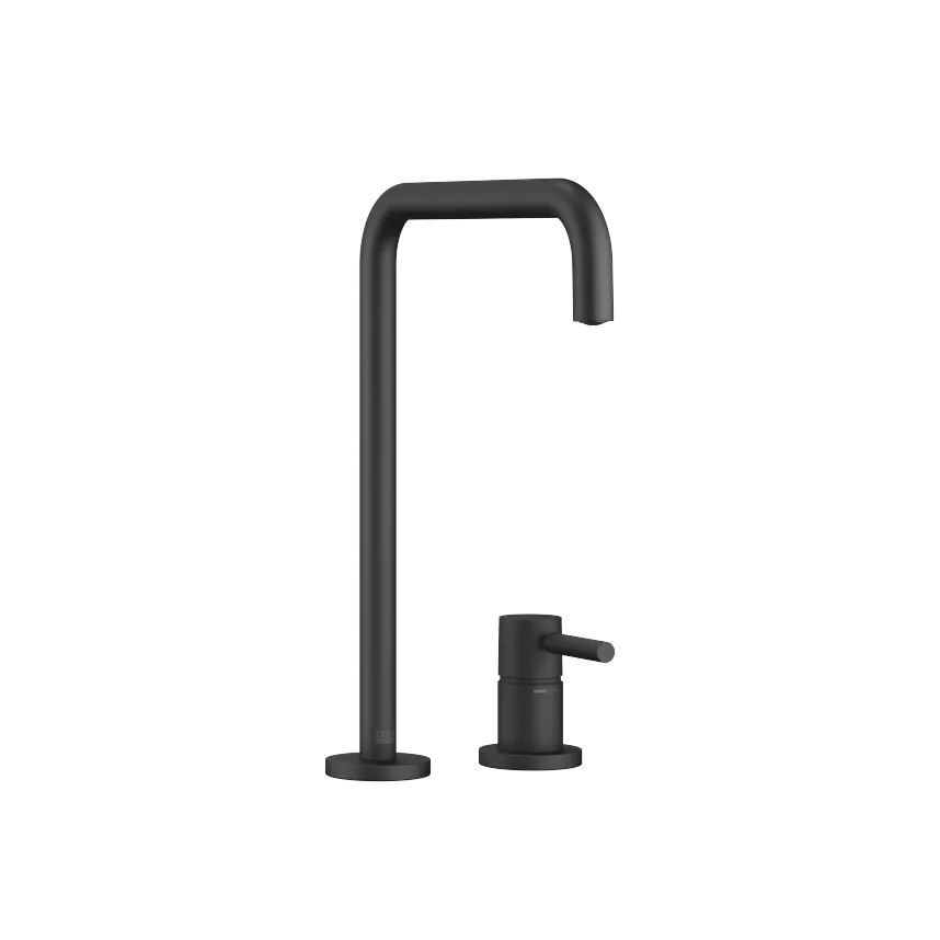 META SQUARE Two-hole mixer with individual rosettes