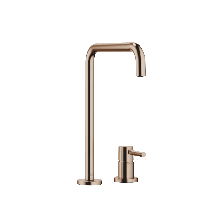 META SQUARE Two-hole mixer with individual rosettes