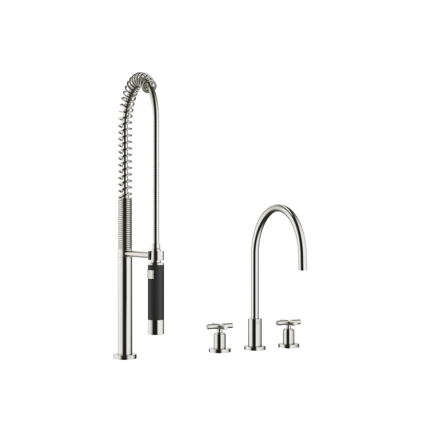 TARA Three-hole mixer with profi spray set