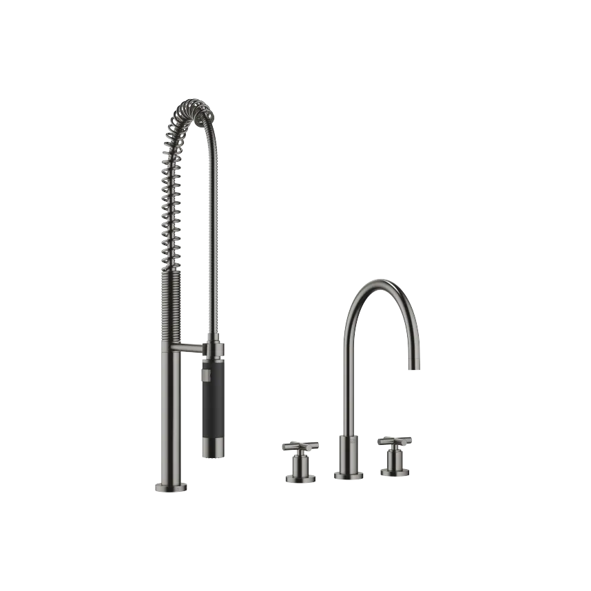 TARA Three-hole mixer with profi spray set