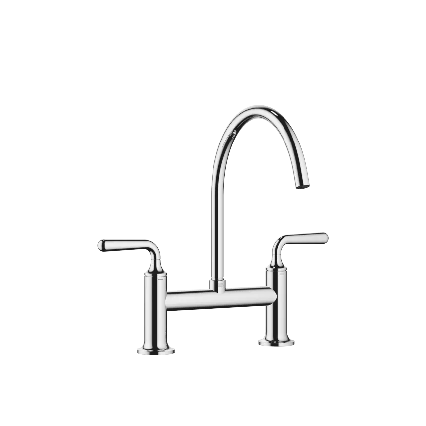 VAIA Two-hole bridge mixer modern for rinsing/Profi spray
