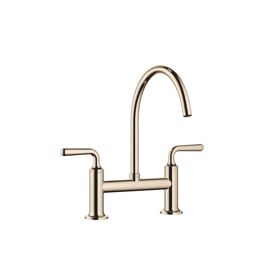 VAIA Two-hole bridge mixer modern for rinsing/Profi spray