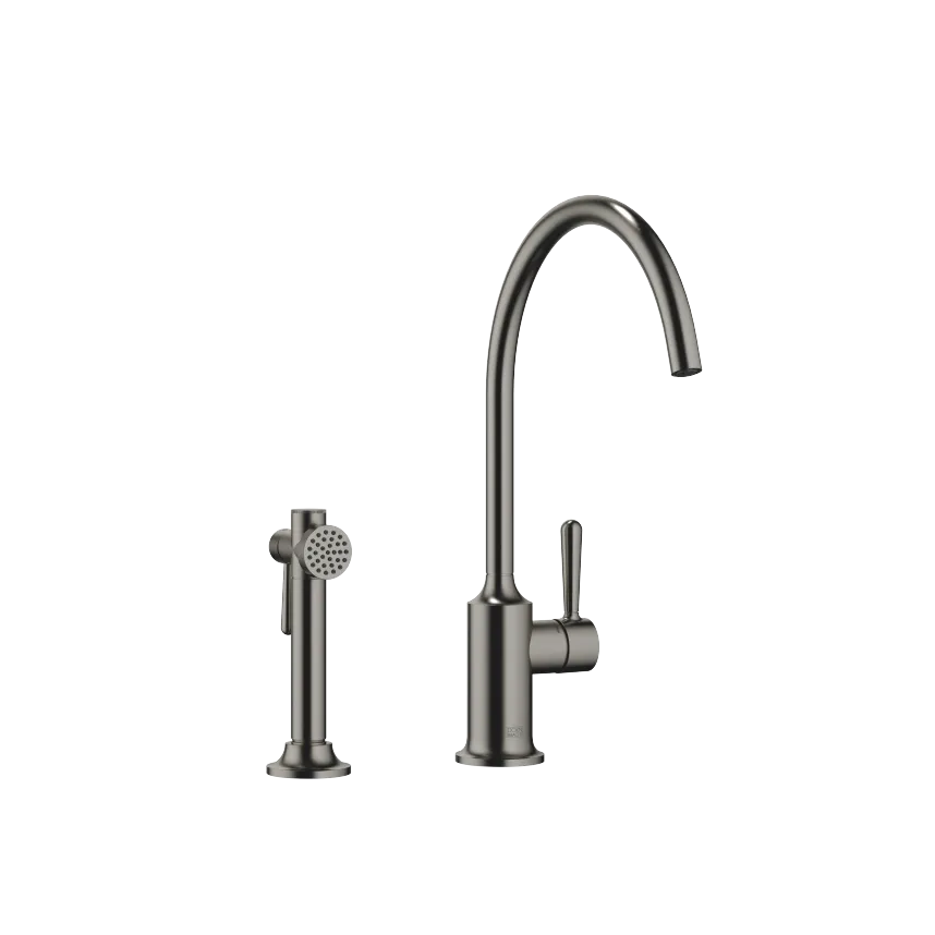 VAIA Single-lever mixer long with angled rinsing spray set