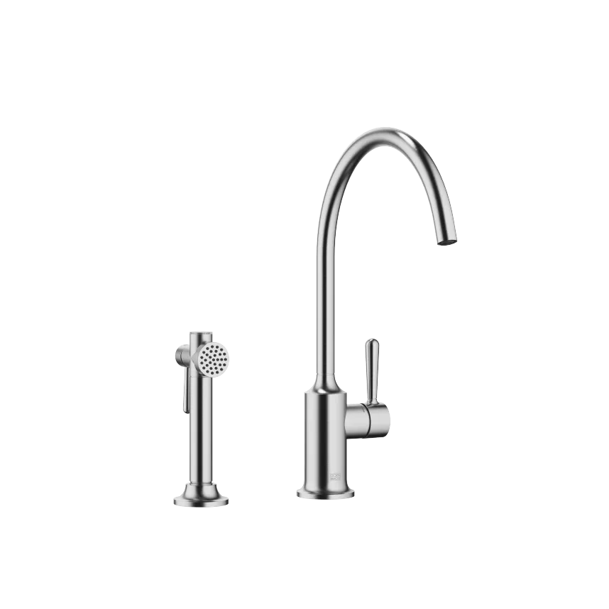 VAIA Single-lever mixer long with angled rinsing spray set
