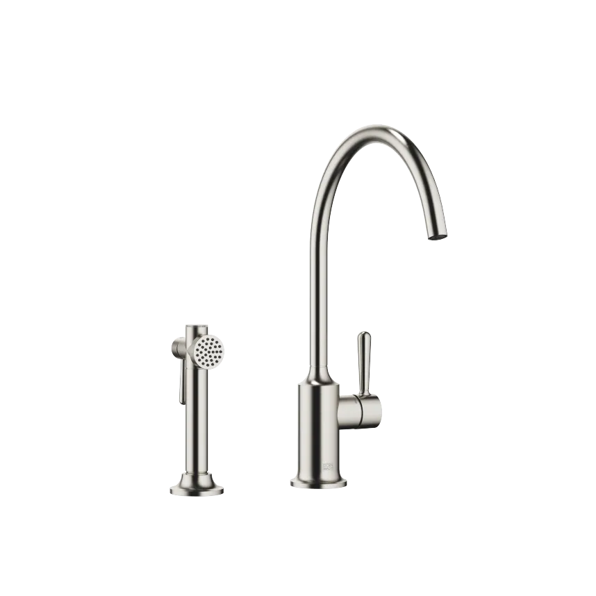 VAIA Single-lever mixer long with angled rinsing spray set