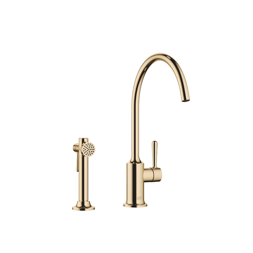 VAIA Single-lever mixer long with angled rinsing spray set