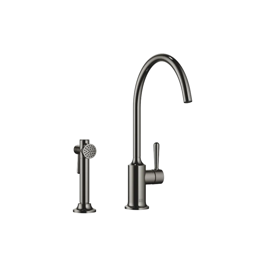 VAIA Single-lever mixer long with angled rinsing spray set